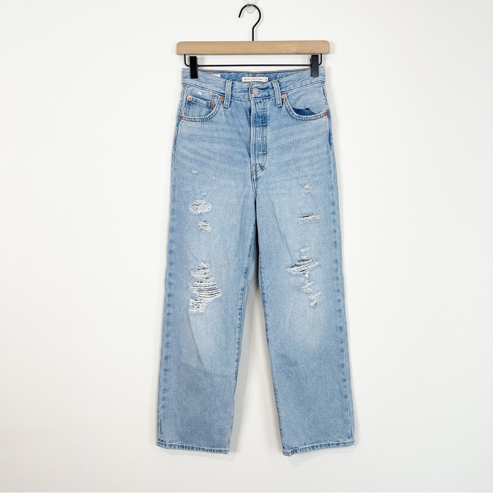 Levi's Ribcage Straight Ankle Jeans Size 25 - Picture 5 of 15